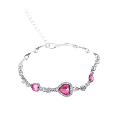 Ornament Diamond Heart Love Heart Simple Bracelet