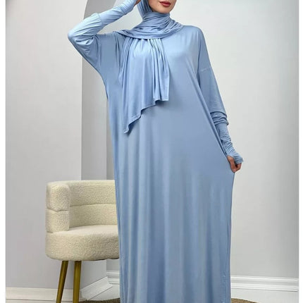 Women's Muslim Robe Polyester Fiber