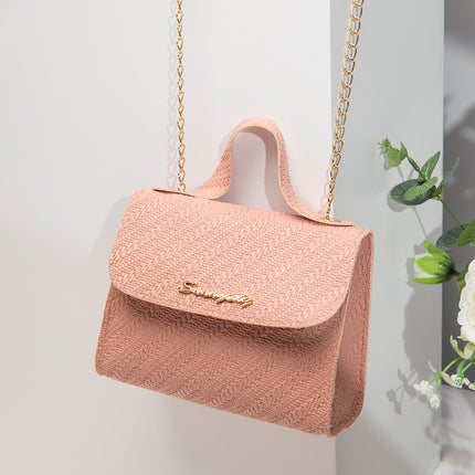 Simple Embossed Chain Simple Handbag