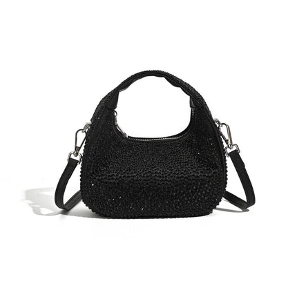 New Portable High-grade Crescent Moon Fashion Diamond Bag Acrylic Women's Bag
