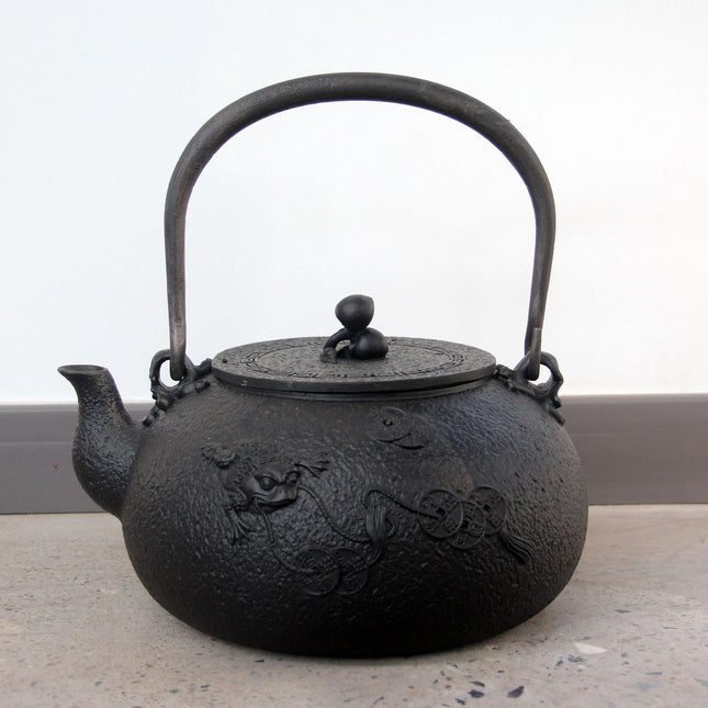 Large Capacity Uncoated Cast Iron Kettle Teapot Home Ornaments Crafts