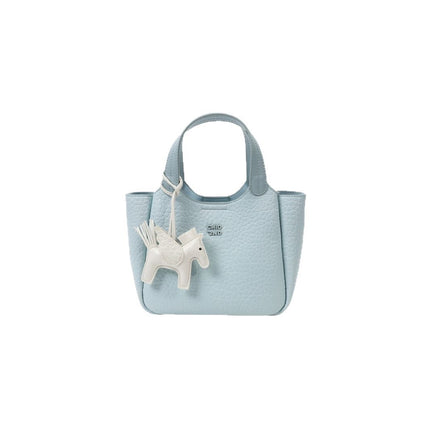 Tote Bag Women's Light Blue Commuter Portable Shoulder Messenger Bag