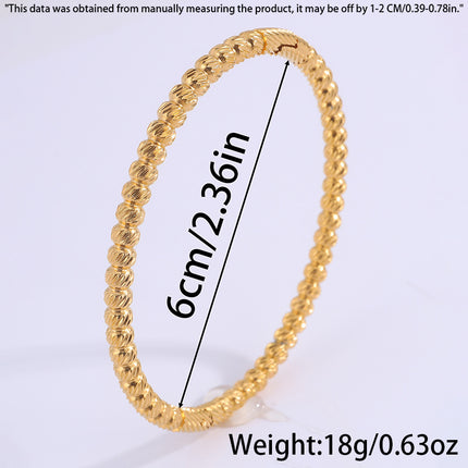 Stainless Steel Bamboo Round Beads Bracelet