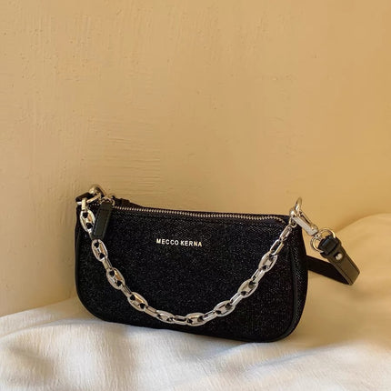 Women's One-shoulder Crossbody Smoky Plaid Underarm Bag