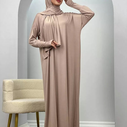 Women's Muslim Robe Polyester Fiber