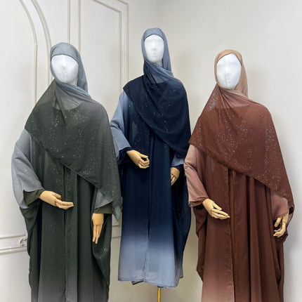 Women's Muslim Dress Galaxy Flash Robe Dress