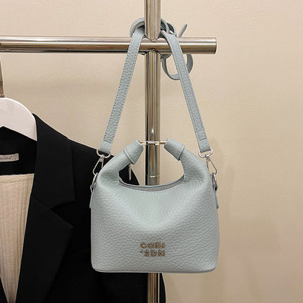 Fashionable Litchi Pattern Commuter Messenger Bag