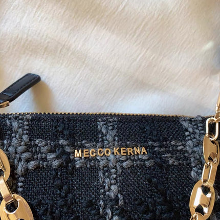 Women's One-shoulder Crossbody Smoky Plaid Underarm Bag