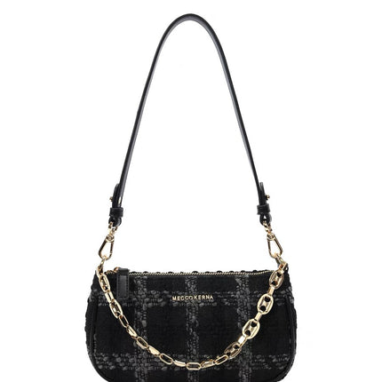 Women's One-shoulder Crossbody Smoky Plaid Underarm Bag