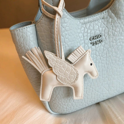 Tote Bag Women's Light Blue Commuter Portable Shoulder Messenger Bag