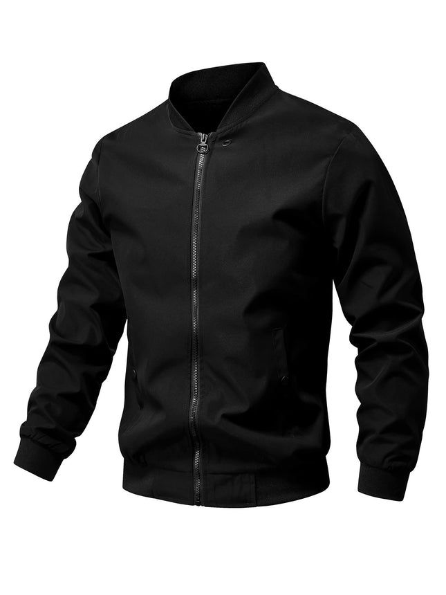 Casual Men's Baseball Coat Top Loose Flight Jacket