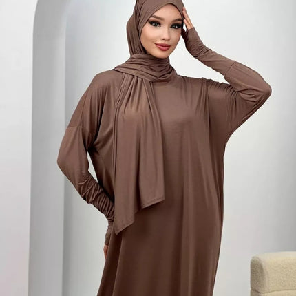 Women's Muslim Robe Polyester Fiber