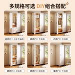 Armoire en acier eprolo pour chambre, rangement simple avec penderie pour vêtements, adaptée à une chambre d'enfant ou location.