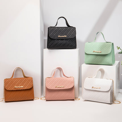 Simple Embossed Chain Simple Handbag