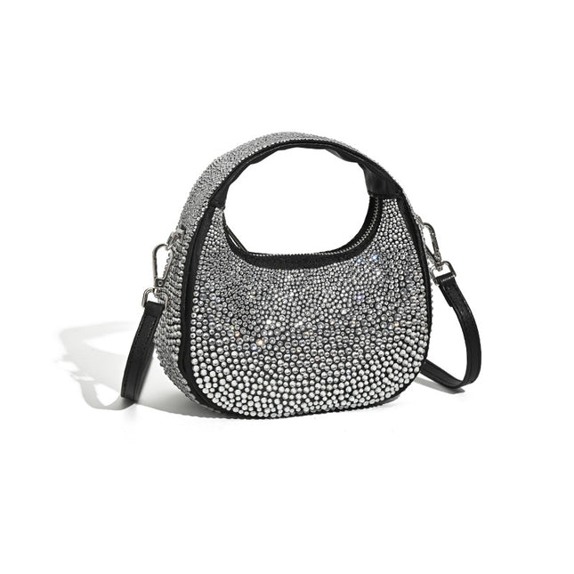 New Portable High-grade Crescent Moon Fashion Diamond Bag Acrylic Women's Bag