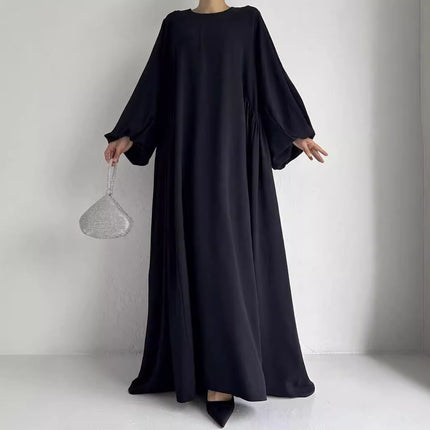 Middle East Muslim Women's Wear Plain Clothing Robe