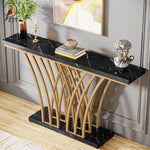 Console d'entrée moderne et élégante de style postmoderne, meuble d'entrée simple et créatif de la marque eprolo.