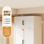Armoire en acier eprolo pour chambre, rangement simple avec penderie pour vêtements et espace de stockage robuste.
