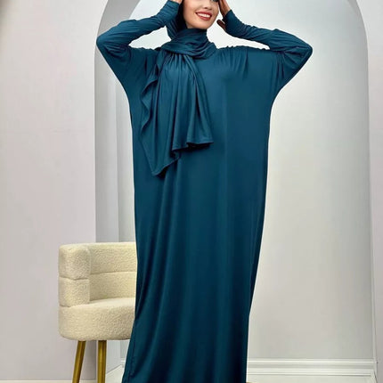 Women's Muslim Robe Polyester Fiber