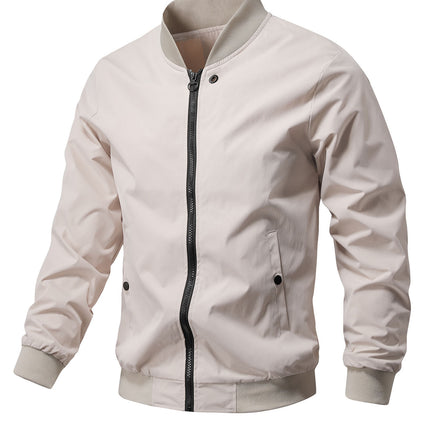 Casual Men's Baseball Coat Top Loose Flight Jacket