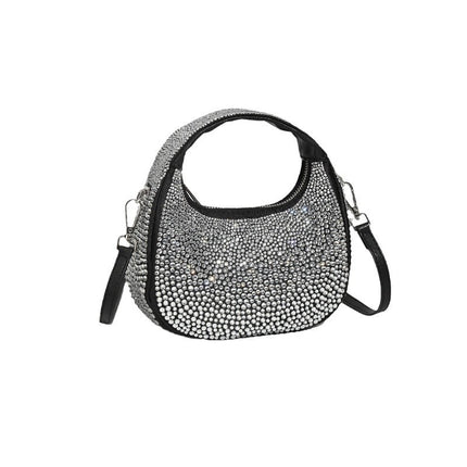 New Portable High-grade Crescent Moon Fashion Diamond Bag Acrylic Women's Bag