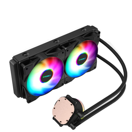 CPU Radiator Mute Colorful RGB Lamp Effect E-sports Games Fan