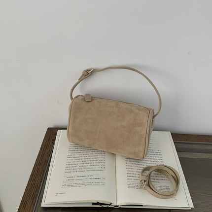 Suede Underarm Mini Small Handbag