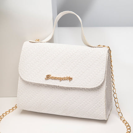 Simple Embossed Chain Simple Handbag