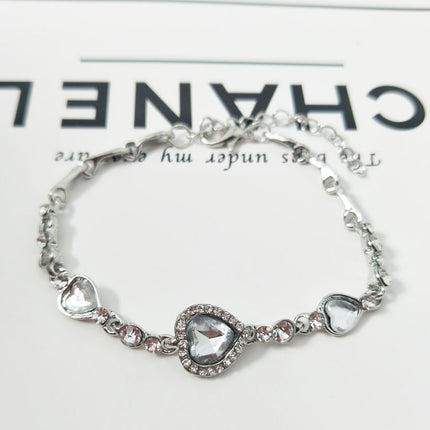 Ornament Diamond Heart Love Heart Simple Bracelet