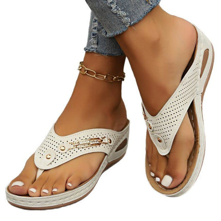 European And American Retro Flip-flops Comfortable Lightweight Casual Plus Size Women's Sandals