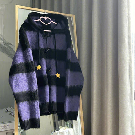 Star Stripes Sweater Sweater Autumn And Winter Thickened