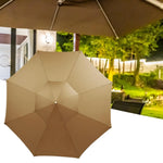 Tissu de remplacement pour parasol extérieur Novah de 2,7/3 mètres, tissu imperméable et résistante pour parasol.