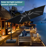 Parasol moderne ModernGarden Bali de la marque Novah, avec toile beige et structure en bois, idéal pour extérieur.