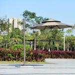 Parasol d'extérieur Novah, parasol romain de 3 m pour plage ou piscine, ombrage solaire robuste et élégant