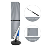 Housse de protection imperméable pour parasol droit Novah, couvre parasol pour protection contre la pluie et la poussière.