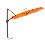 Parasol d'extérieur Villa Balcony Novah avec toile beige et cadre en métal pour terrasse ou balcon
