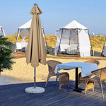 Tissu de rechange pour parasol extérieur de 2,7/3 mètres, marque Novah, couverture en tissu résistante pour parasol.