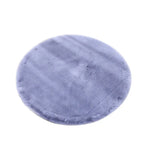 Tapis rond coloré en shaggy moderne pour salon, chambre ou chambre d'enfants, par Novah, doux et décoratif.