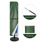 Housse imperméable pour parasol droit Novah, protection résistante contre la pluie et la poussière, couvre un parasol.