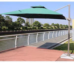 Parasol d'extérieur Novah Villa pour balcon, tissu résistant au soleil avec support en métal, idéal pour se protéger du soleil.