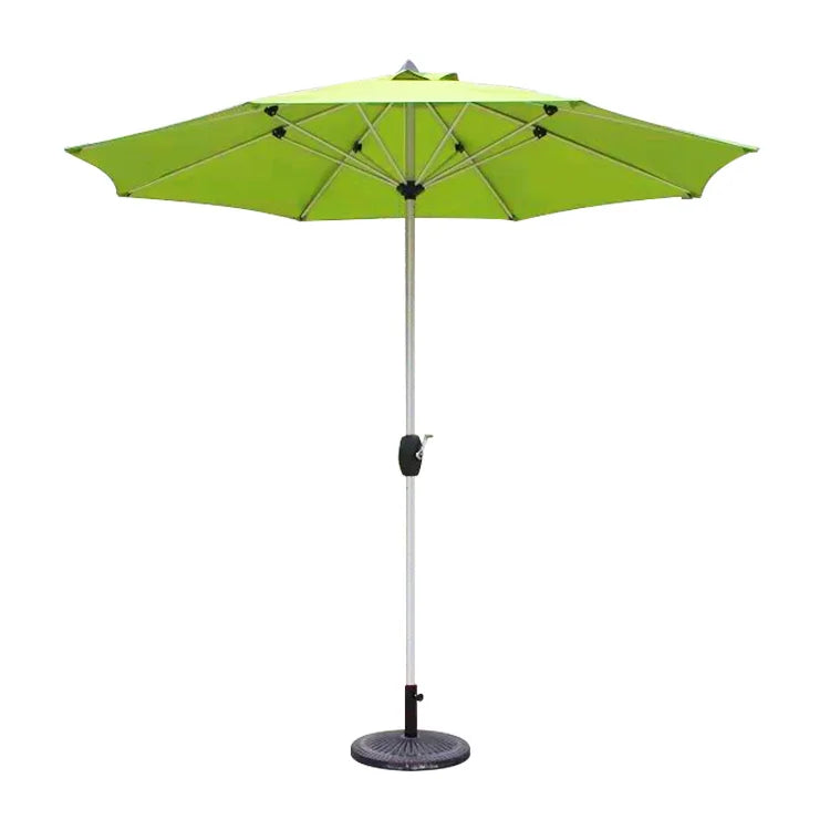 Parasol extérieur Novah 2022, grand parapluie de jardin avec tissu résistant et structure en aluminium pour l'ombre en plein air.