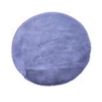 Tapis rond coloré et shaggy de Novah, moderne, pour salon, chambre ou chambre d'enfants, avec motif doux et moelleux.