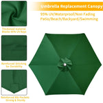 Tissu de parasol amovible pour canopy de jardin extérieur Novah, protection solaire pour patio et espace extérieur.