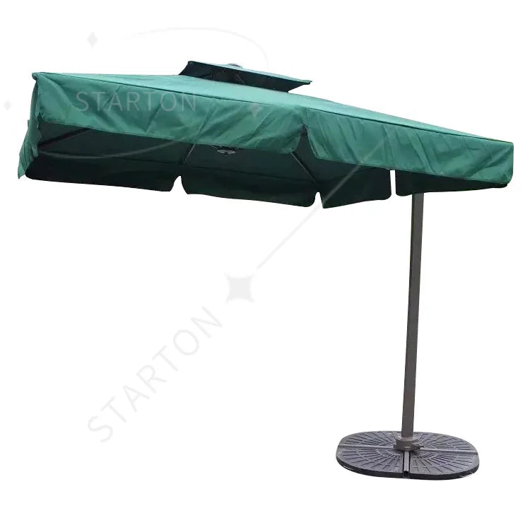 Parasol d'extérieur Novah 2022, grand parasol de jardin avec toile résistante pour protection solaire en extérieur.