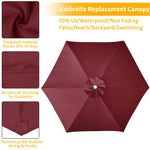 Housse de remplacement pour parapluie imperméable Novah, protection pour parapluie extérieur, tissu résistant à l'eau.