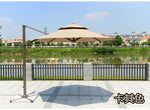 Parasol d'extérieur Novah de 3 m, parasol roman pour plage et piscine, ombrage solaire robuste et élégant.