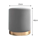 Tabouret ottoman moderne en tissu minimaliste de la marque Novah, design épuré pour la maison.