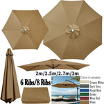 Tissu de remplacement pour parasol de jardin Novah, en tissu imperméable pour tonnelle extérieure et patio.
