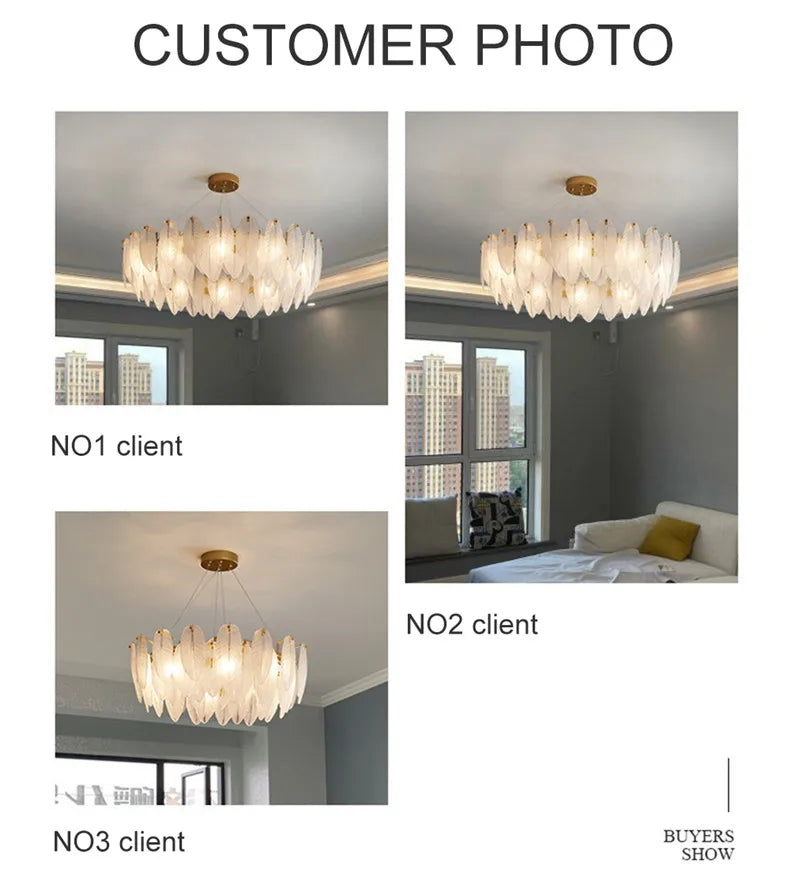 Luminaire moderne en suspension de plafond Novah, lustre élégant avec design contemporain et abat-jour en verre.