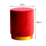 Tabouret ottoman moderne en tissu minimaliste de Novah, design épuré pour la décoration intérieure.